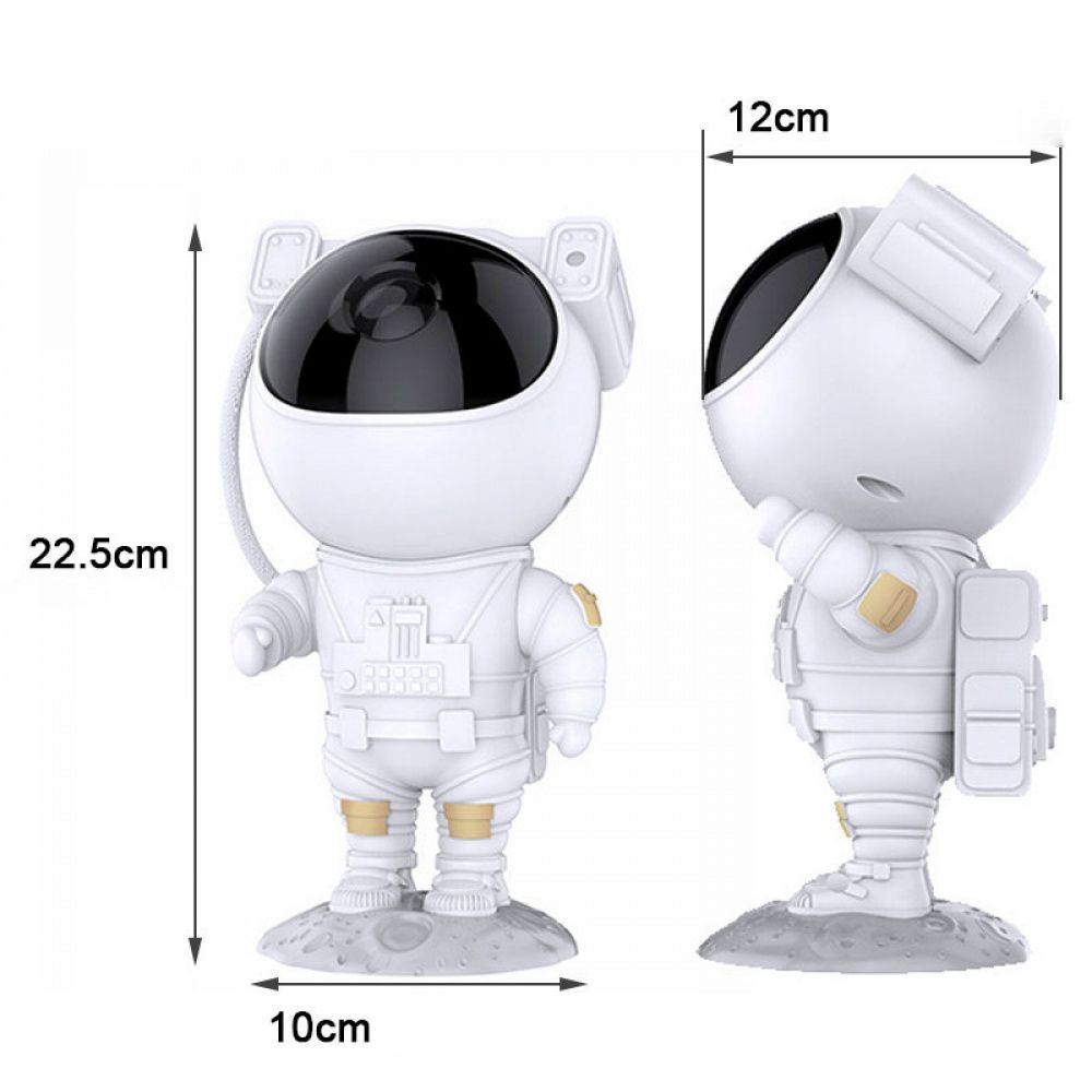 Luminária Astronauta GalaxyDream com Projeção de Galáxias e Controle Remoto