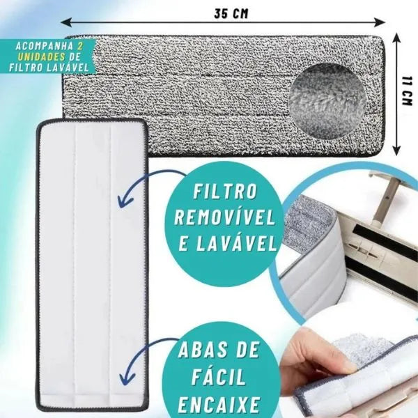 Mop 360 Max para Limpeza Eficiente com Esfregão e Balde Exclusivo