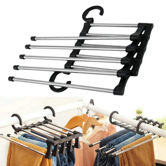 Kit 2 Cabides Multiuso 5 em 1