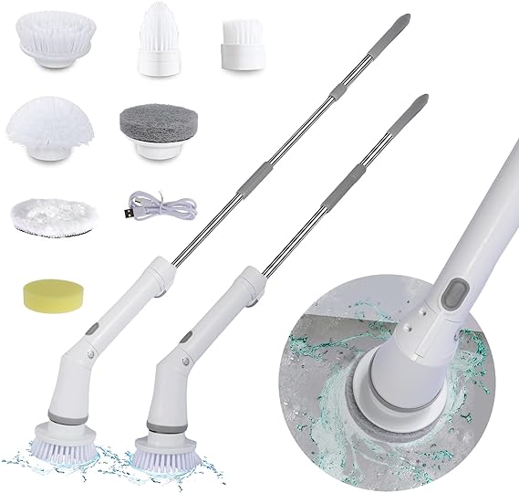 Escova de Limpeza 9 em 1 MultiClean com Velocidade Ajustável