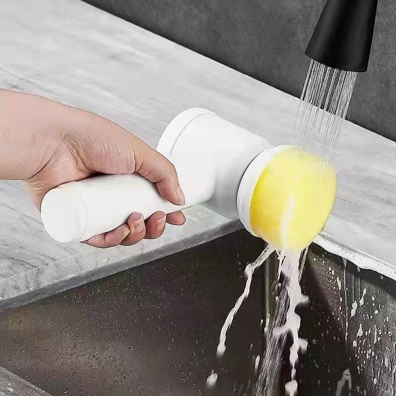Escova de Limpeza Elétrica TurboClean 5 em 1 com Alta Potência