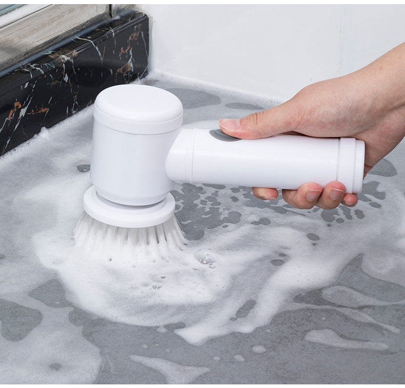 Escova de Limpeza Elétrica TurboClean 5 em 1 com Alta Potência