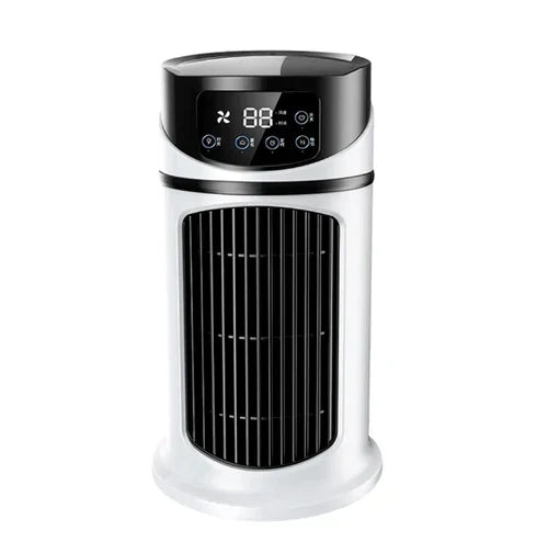 Mini Climatizador FreshAir com Umidificação, Ventilação e Luz LED Colorida