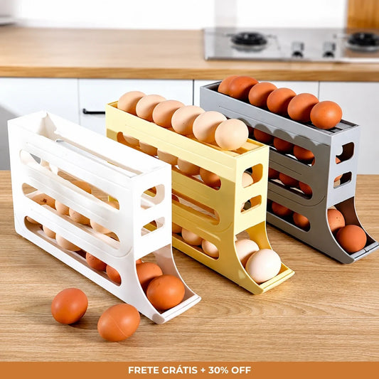 Organizador de Ovos EggSmart com Deslizamento Automático