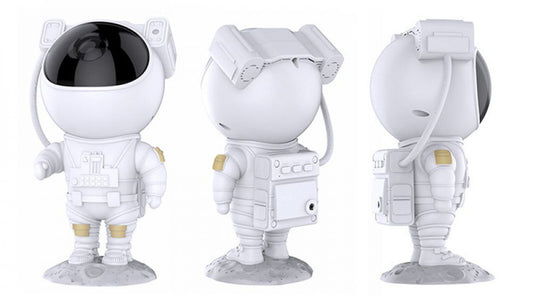 Luminária Astronauta GalaxyDream com Projeção de Galáxias e Controle Remoto