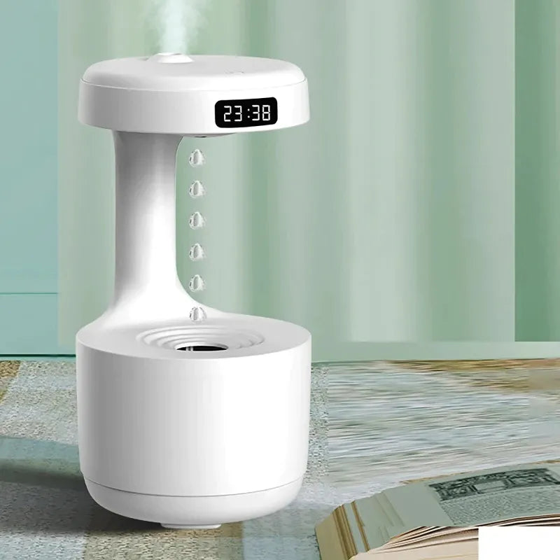 Umidificador Antigravidade GravityAir com Relógio Digital
