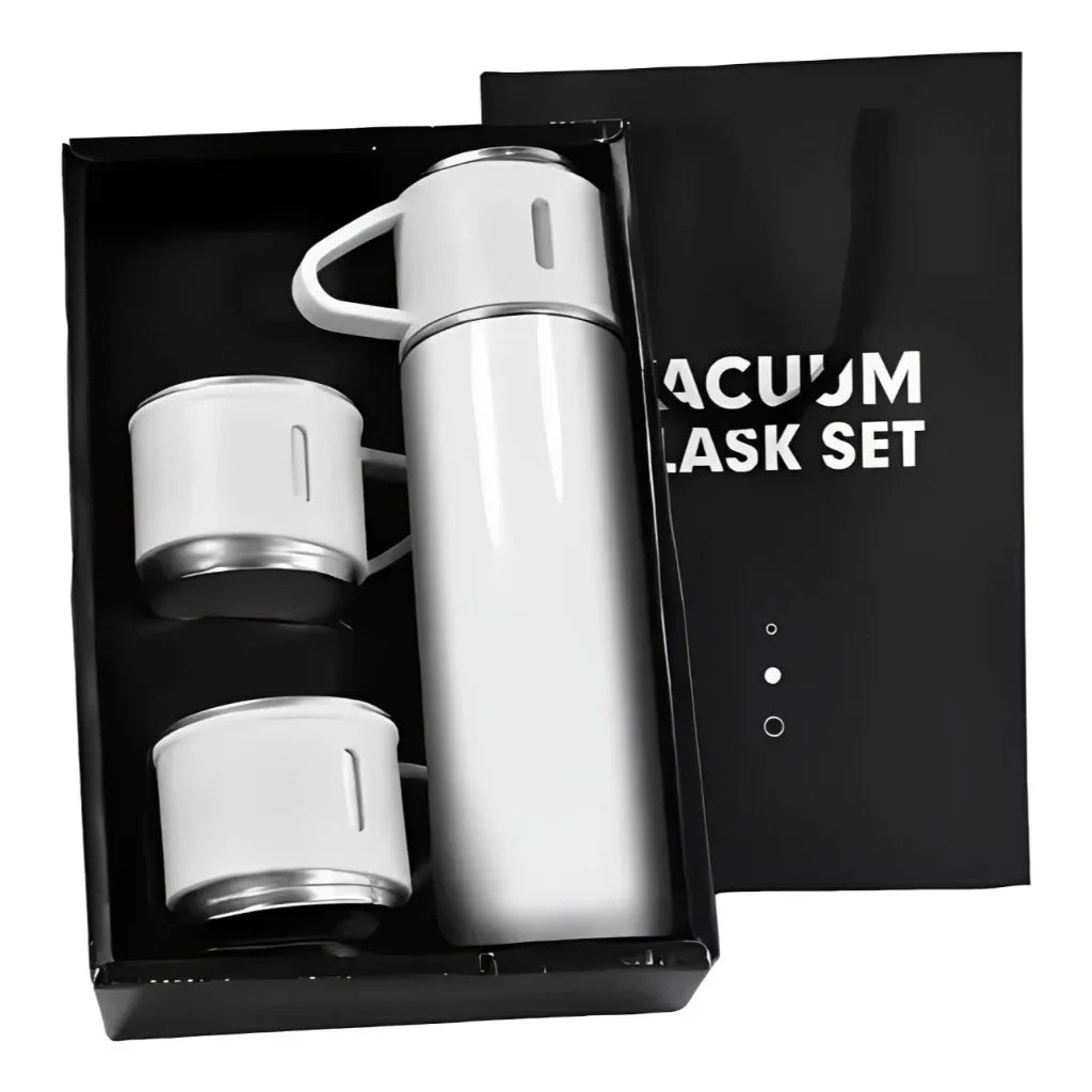 Kit Garrafa Térmica de Café 3Coffe com 3 Xícaras e Isolamento de Alta Performance