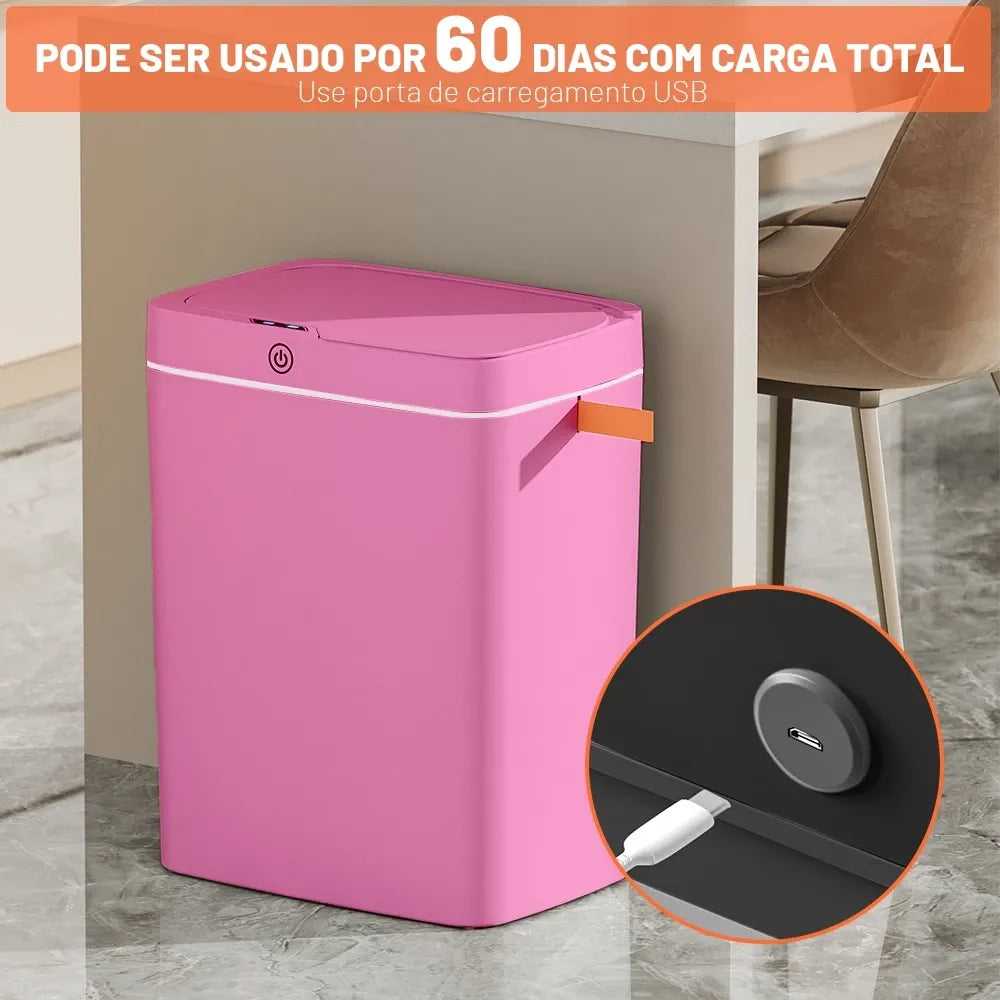 Lixeira Automática AutoTrash com Sensor de Abertura