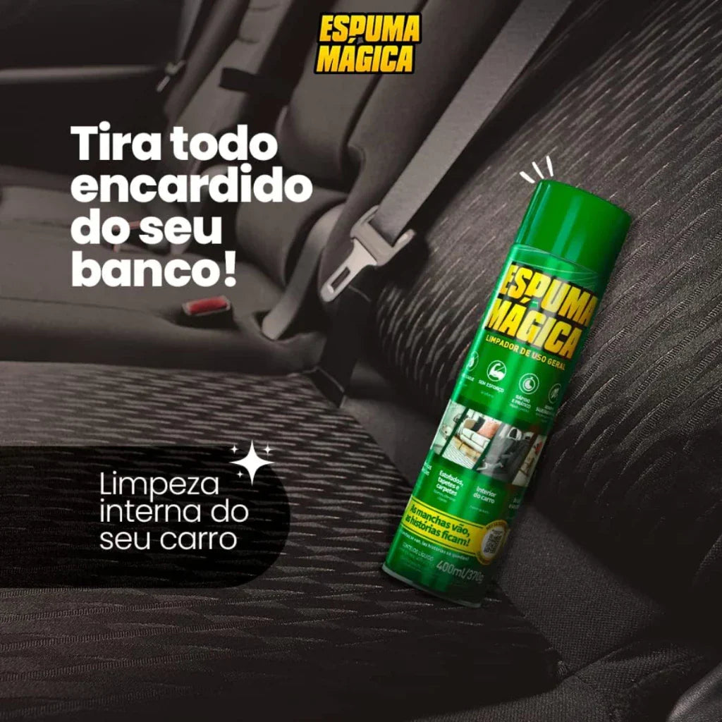 Espuma Mágica para Limpeza Profunda e Ação Instantânea