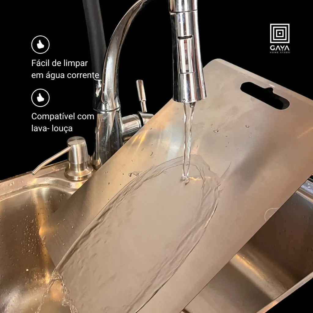 Tábua de Corte SteelCut em Aço Inox Antibacteriano