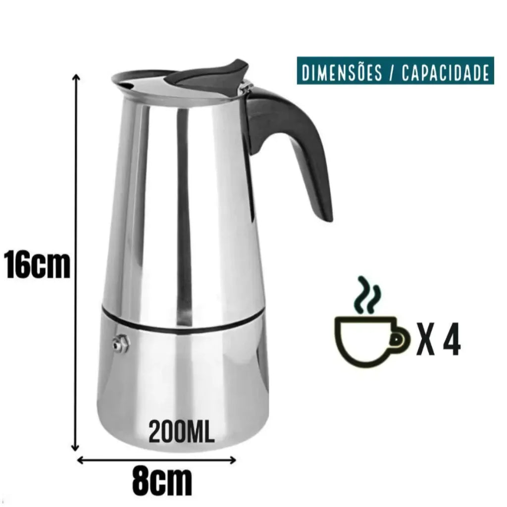Cafeteira Italiana Elegance com Design Sofisticado