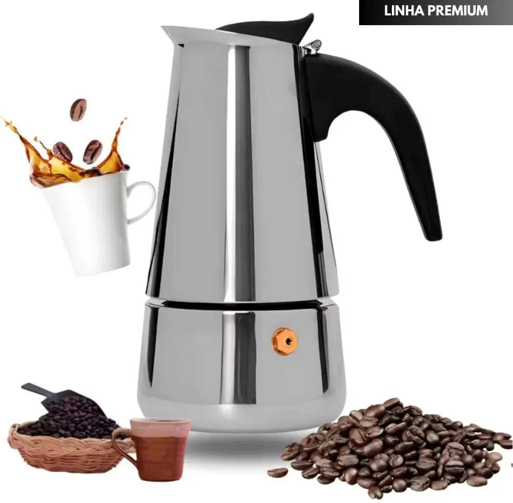 Cafeteira Italiana Elegance com Design Sofisticado