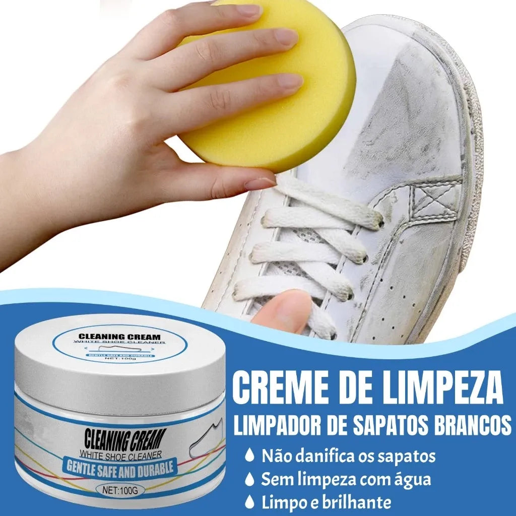 Creme de Limpeza de Tênis WhiteClean para Restauração do Branco Original