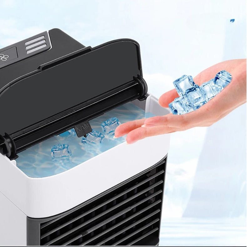 Climatizador Portátil BreezeAir com Umidificador, Purificador e Resfriamento a Gelo