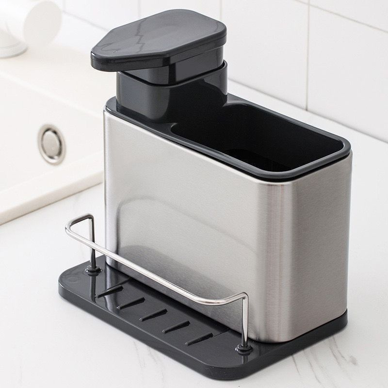 Dispenser de Detergente SmartSink com Organizador 3 em 1