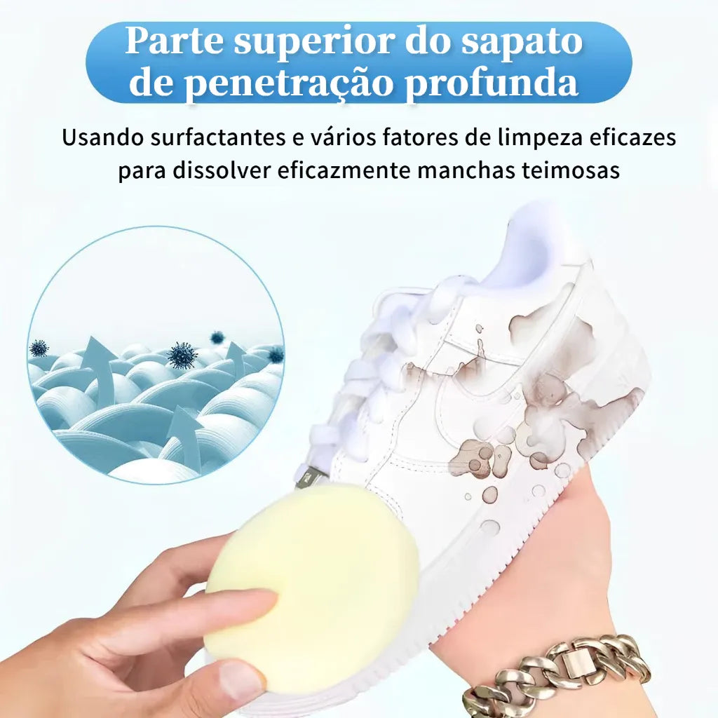 Creme de Limpeza de Tênis WhiteClean para Restauração do Branco Original