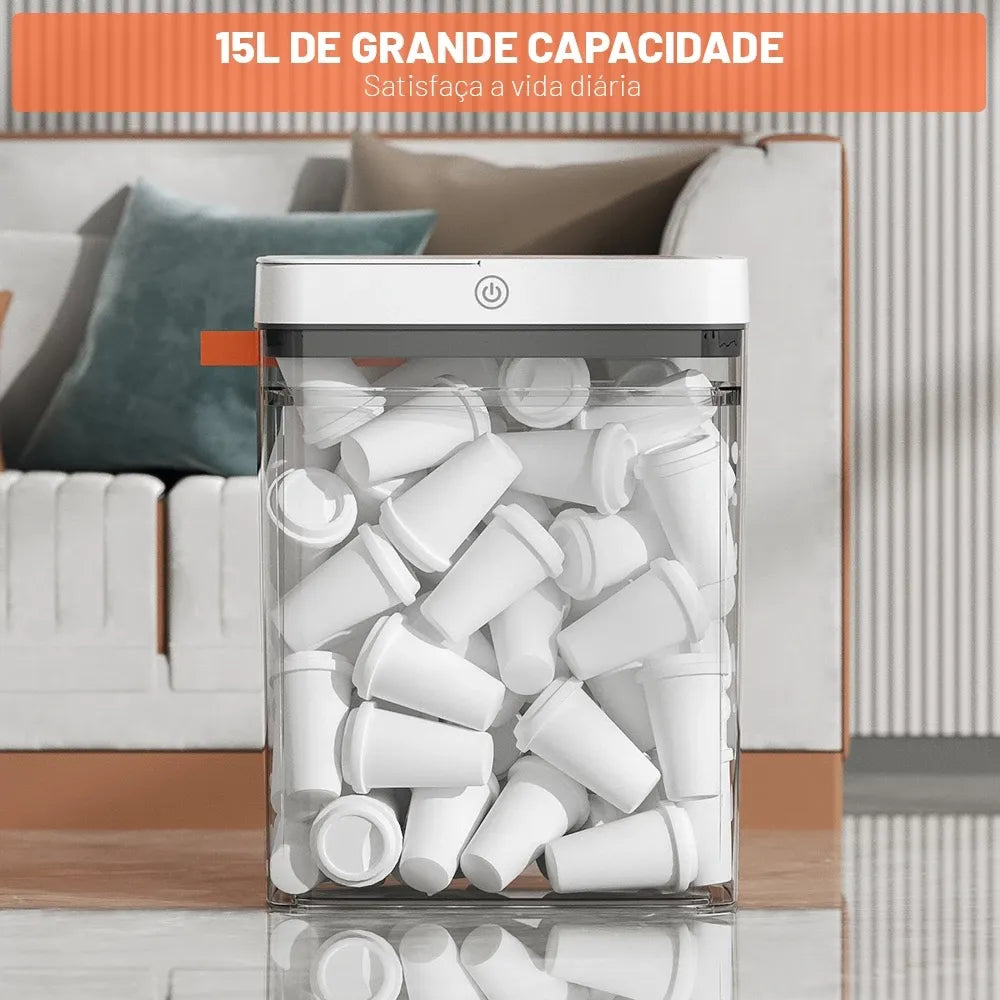 Lixeira Automática AutoTrash com Sensor de Abertura