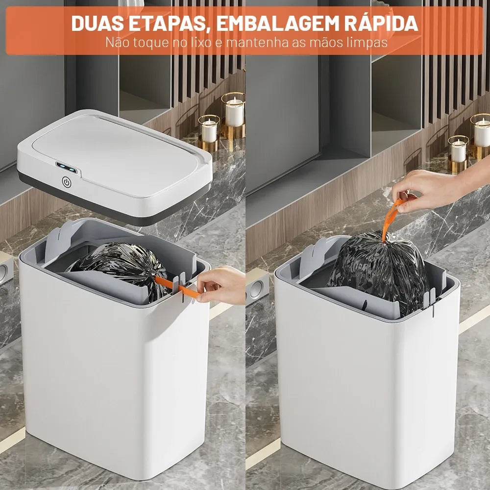 Lixeira Automática AutoTrash com Sensor de Abertura