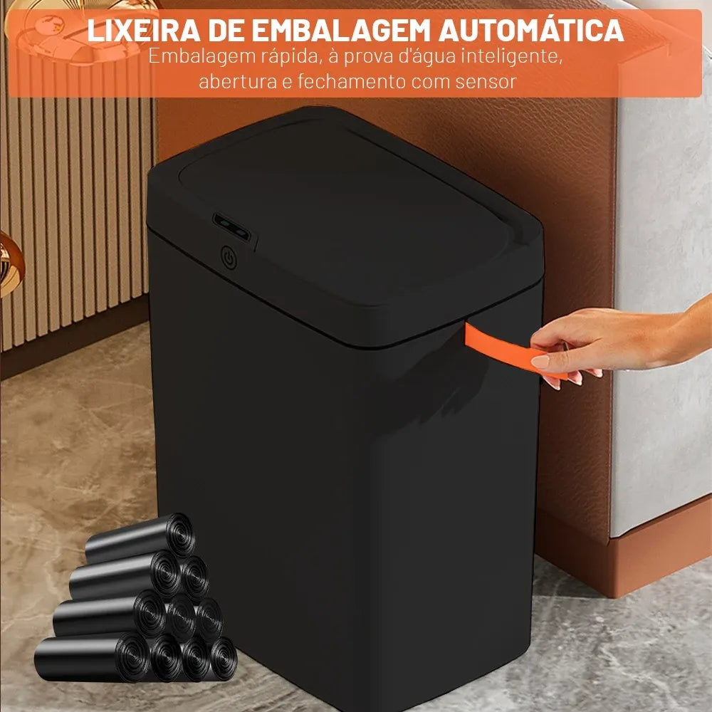 Lixeira Automática AutoTrash com Sensor de Abertura
