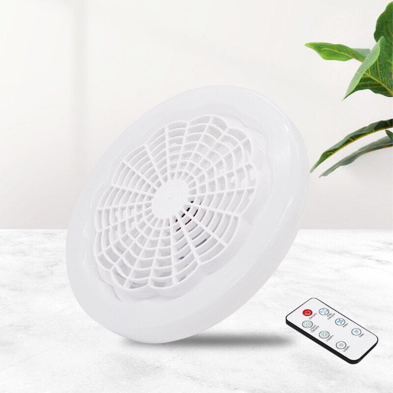 Lâmpada e Ventilador de Teto TurboLED com Controle Remoto