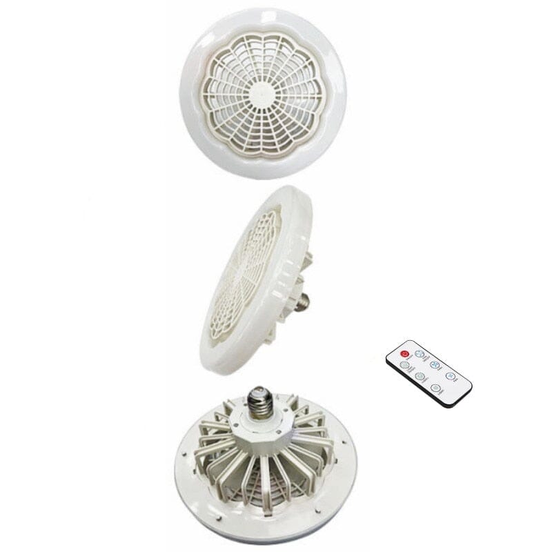 Lâmpada e Ventilador de Teto TurboLED com Controle Remoto