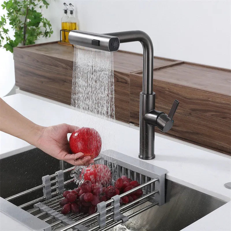 Torneira de Cozinha Multifuncional AquaMix com Controle de Temperatura