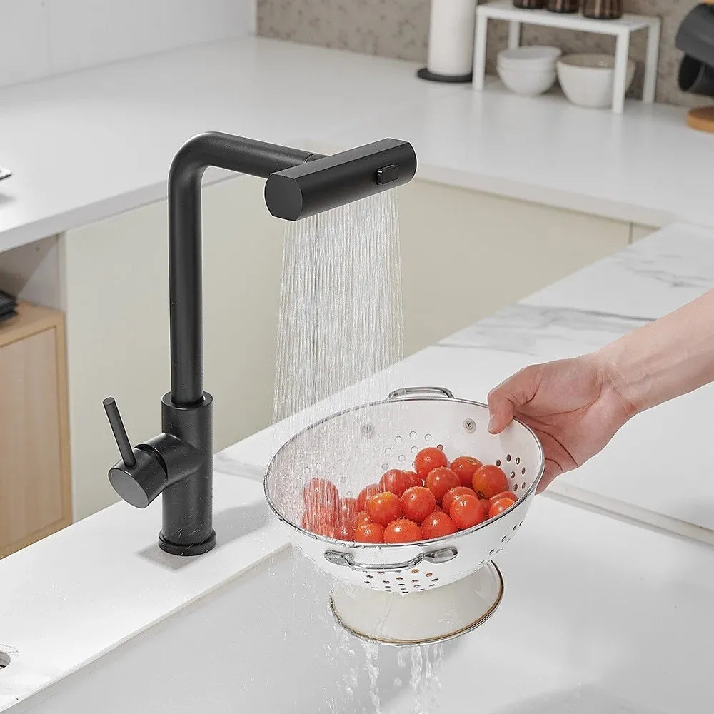 Torneira de Cozinha Multifuncional AquaMix com Controle de Temperatura