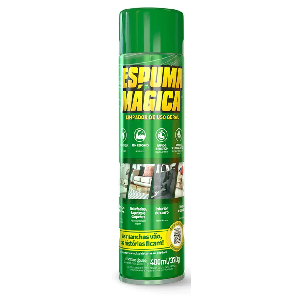 Espuma Mágica para Limpeza Profunda e Ação Instantânea