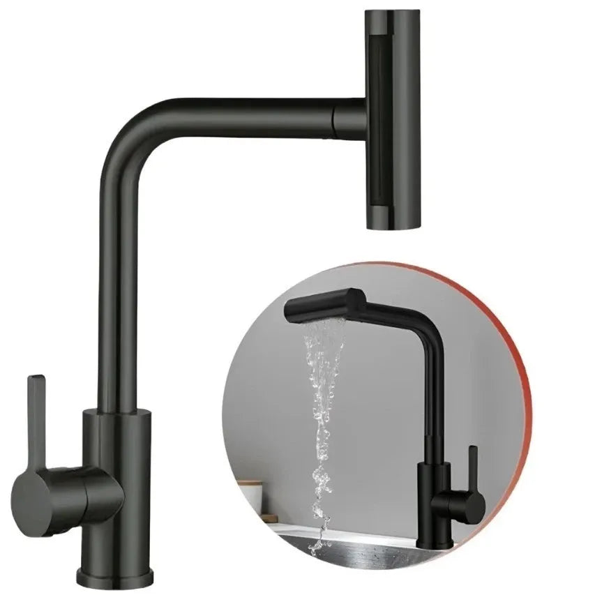 Torneira de Cozinha Multifuncional AquaMix com Controle de Temperatura