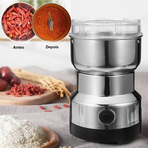 Mini Triturador de Grãos e Temperos Compact Grinder com Lâminas de Inox
